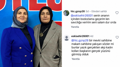 AK Parti Kadın Kolları Başkanı’na ait olduğu öne sürülen hesaptan skandal yorum: “Bodozlama geçerim”