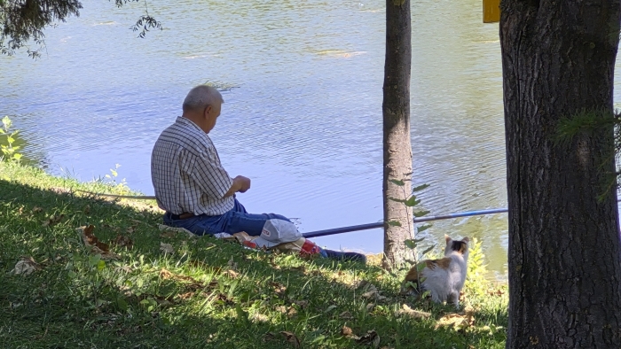 Sabırla bekledi, ödülünü kaptı