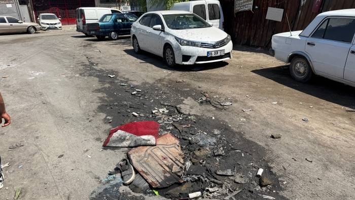 Eskişehir’de sanayi yolunun ortasında tepki çeken görüntü