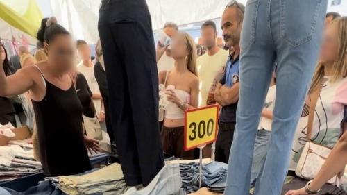 Eskişehir’de semt pazarında kot pantolon iadesi gerginliği