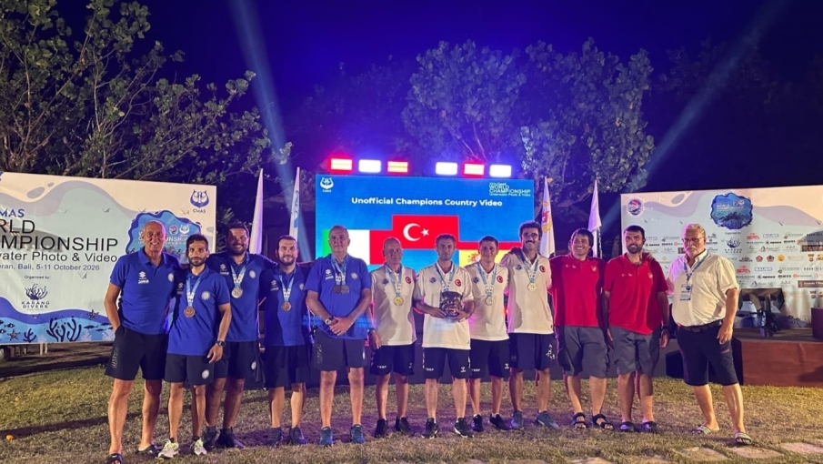 Millî sporculardan sualtında dünya şampiyonluğu