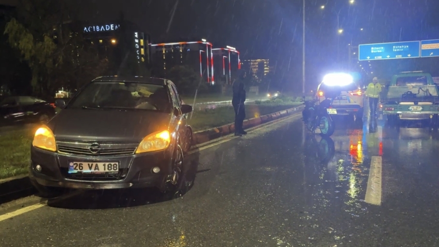 Eskişehir çevreyolunda korkutan kaza